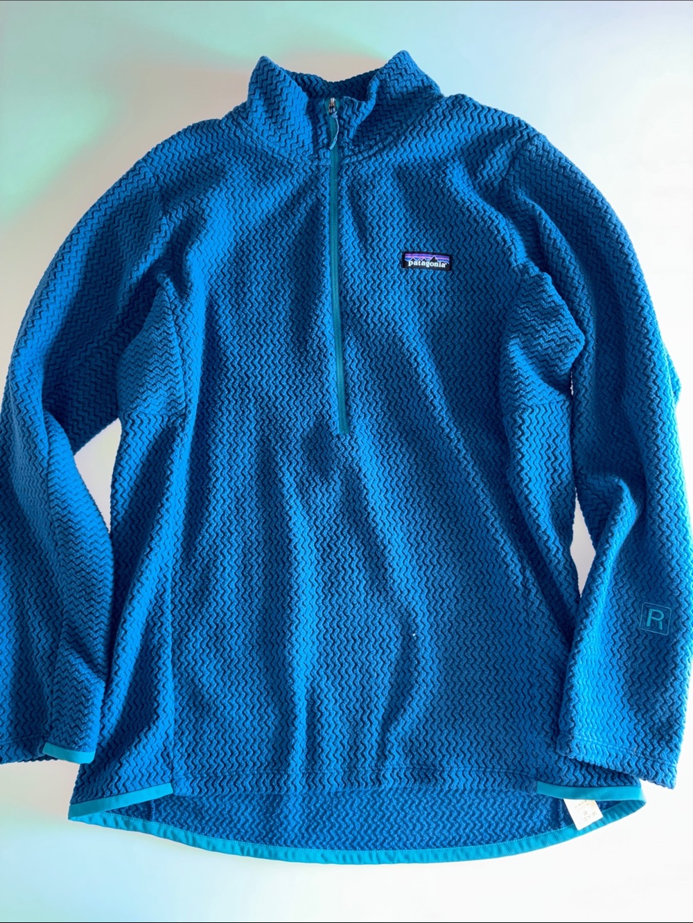 Patagonia R1 Air Zip-Neck 1/2 Zip Pullover Fleece Lagom Blue Patagonia LARGE